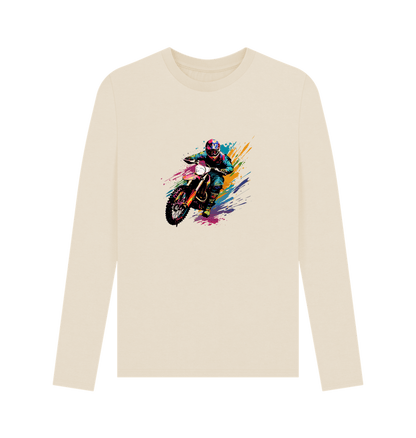 Oat Colour Drip Wild Ride - Men's Long Sleeve T-shirt