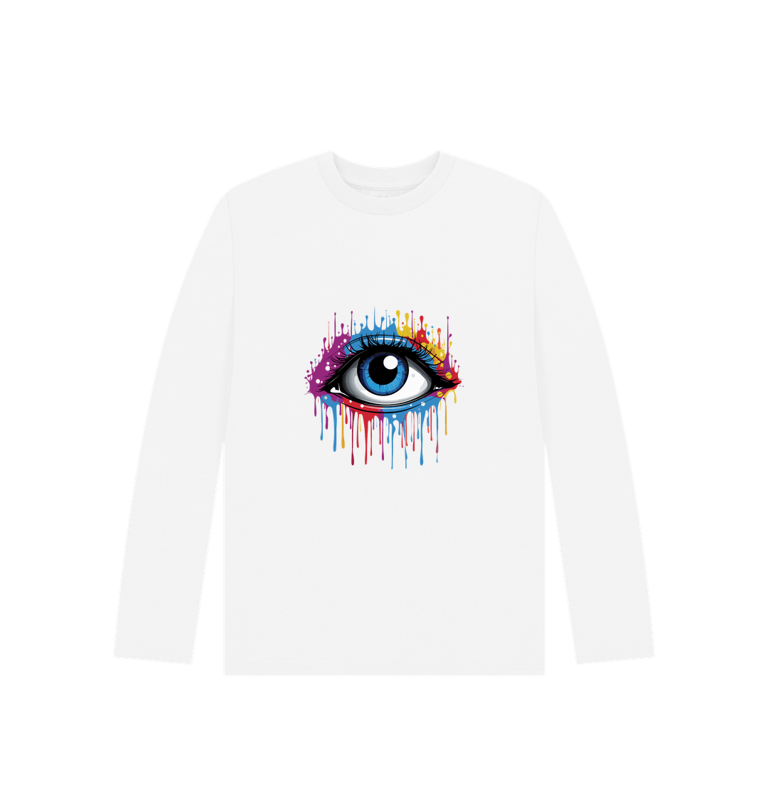 White Printed Kids T-Shirt