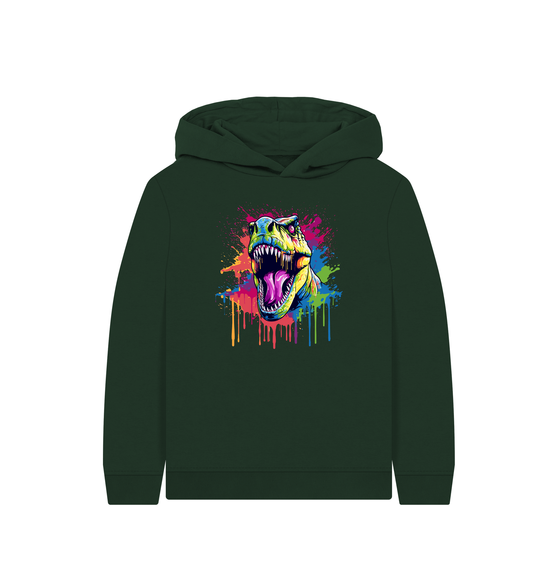 Evergreen Colour Drip Rex - Kids Pullover Hoody