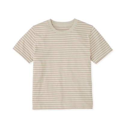 Taupe Stripes Women's Striped T-Shirt
