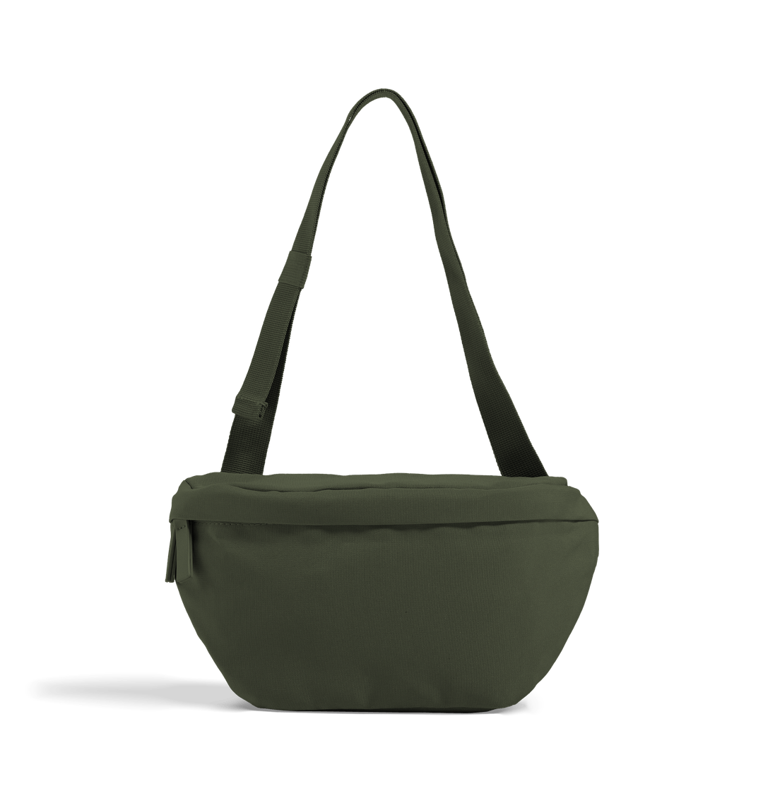 Pine Green Plain Cross-Body Bag