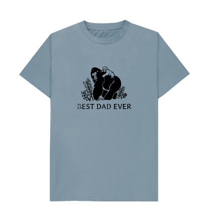 Stone Blue Printed T-shirt Front