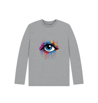 Athletic Grey Printed Kids T-Shirt Front