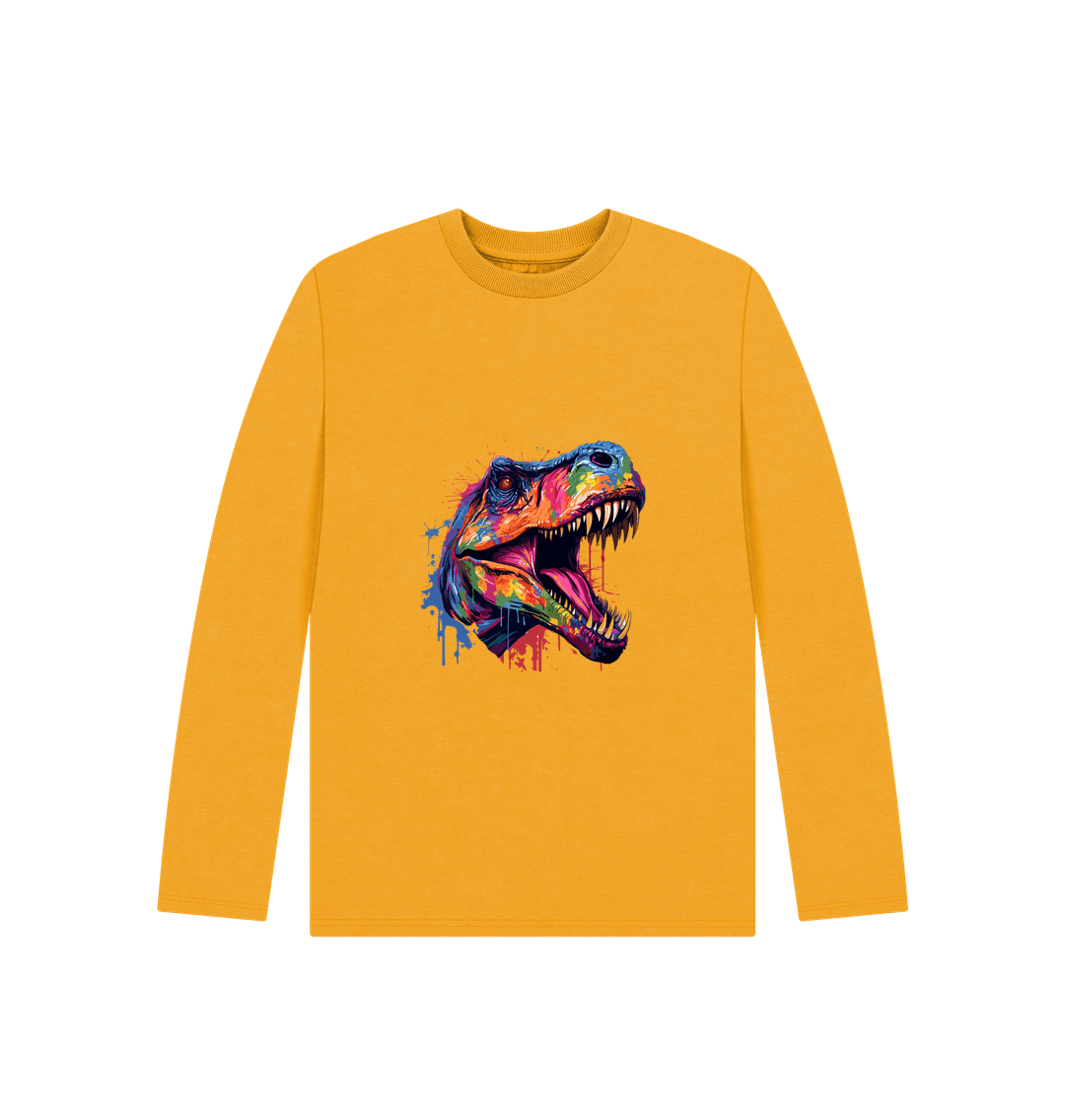 Mustard Printed Kids T-Shirt