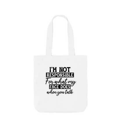 White I'm not responsible - Colour Tote Bag