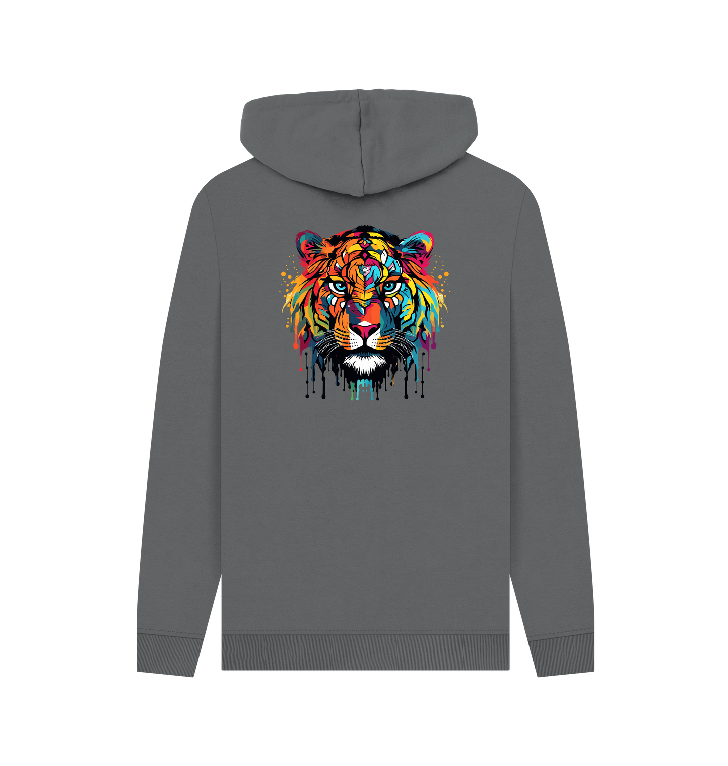 Slate Grey Printed Hoody
