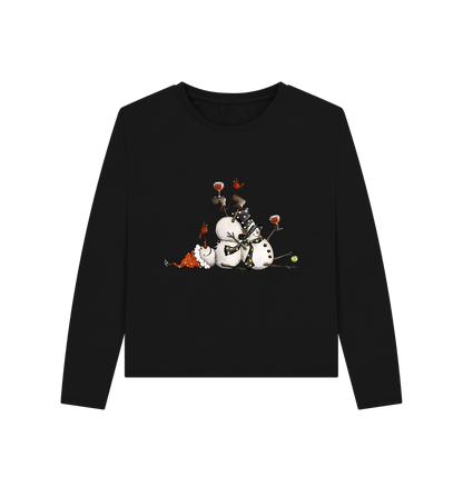 Black Printed T-shirt Front