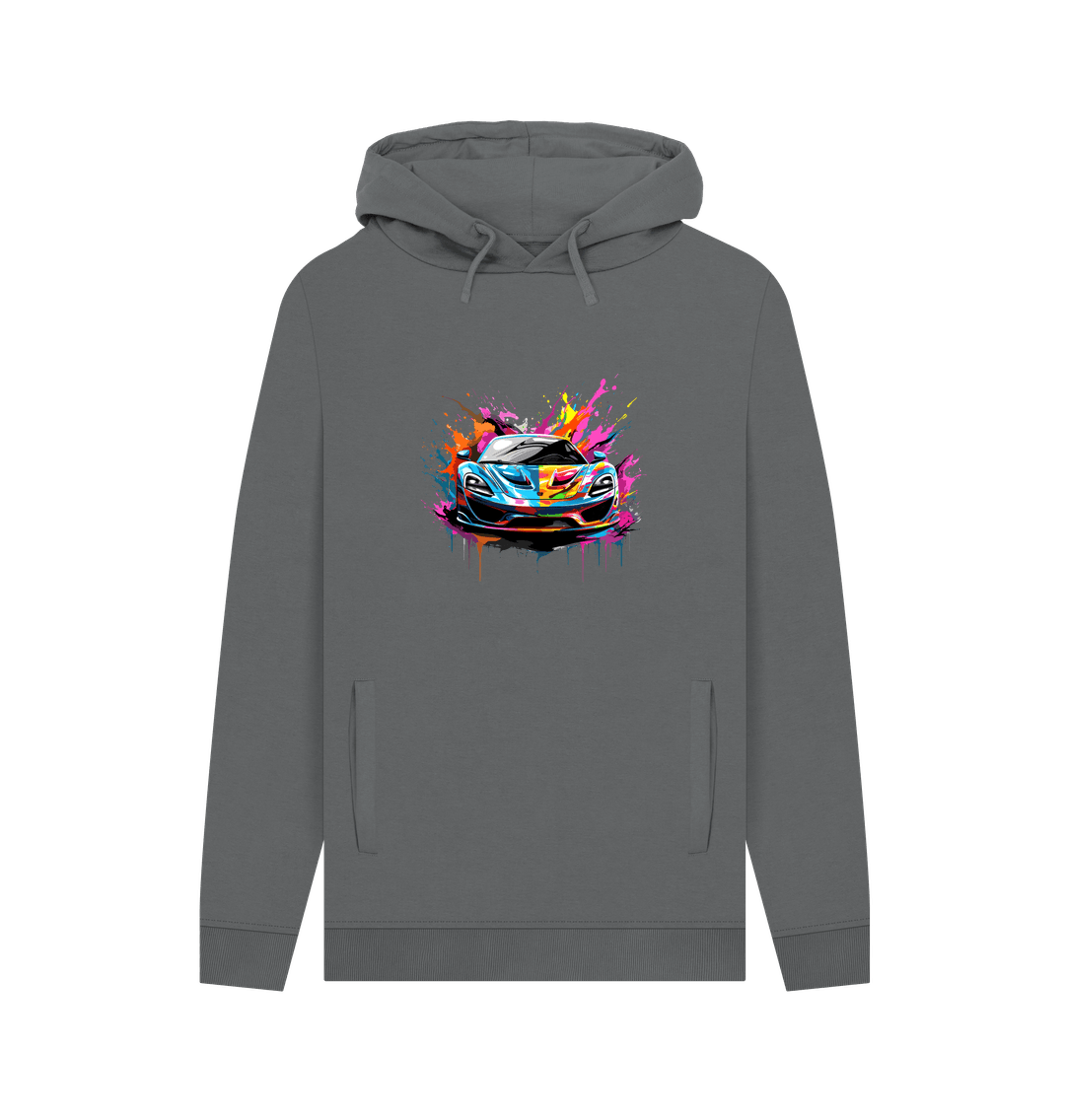 Slate Grey Printed Hoody