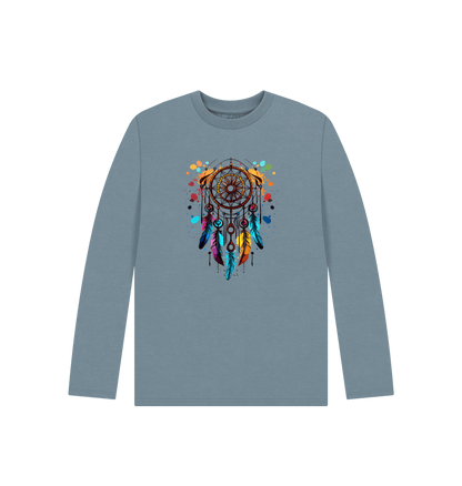 Stone Blue Printed Kids T-Shirt
