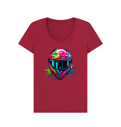 Cherry Colour Drip Nightrider - Women's Scoop Neck T-shirt