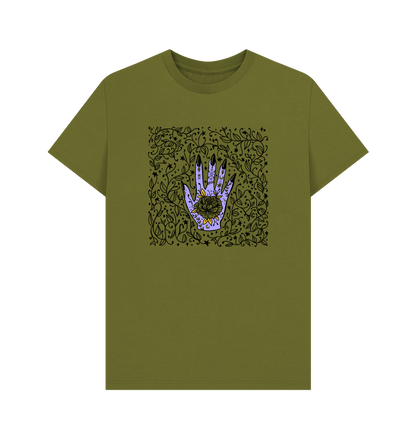 Moss Green Creepy Palm Reader - Women's Relaxed Fit Tee