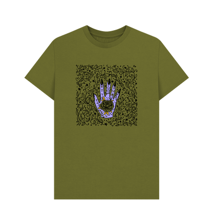 Moss Green Printed T-shirt