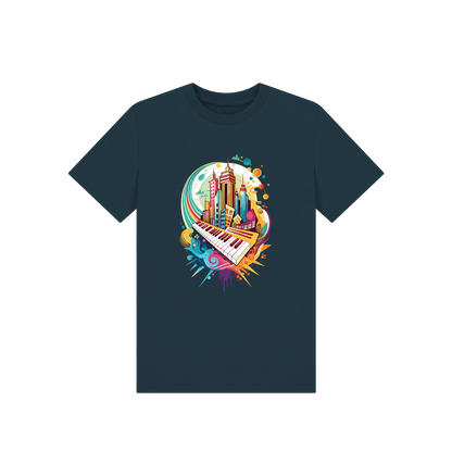 Denim Blue Printed Kids T-Shirt
