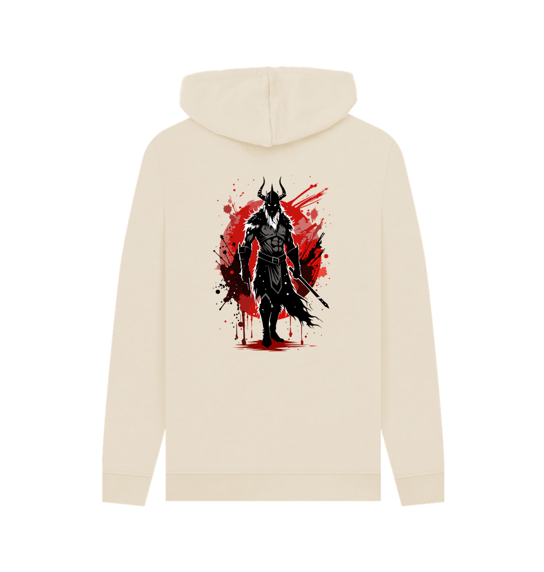 Oat Printed Hoody Back