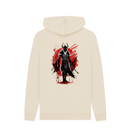 Oat Printed Hoody Back