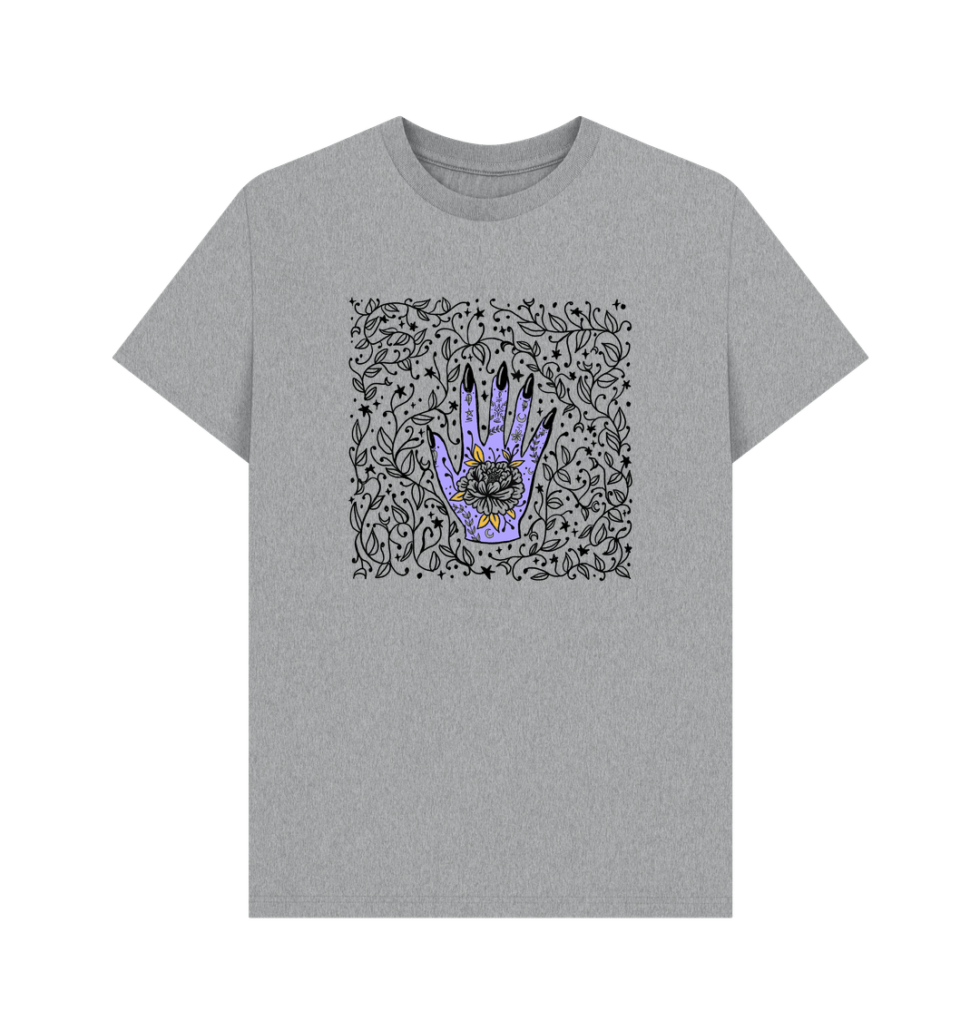 Athletic Grey Creepy Palm Reader - Women's Relaxed Fit Tee