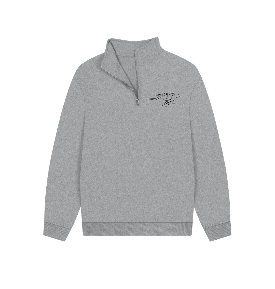 Athletic Grey Puma - Unisex Quarter-zip Sweatshirt