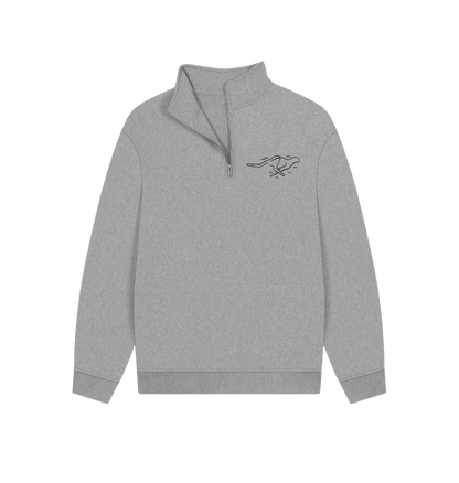 Athletic Grey Puma - Unisex Quarter-zip Sweatshirt