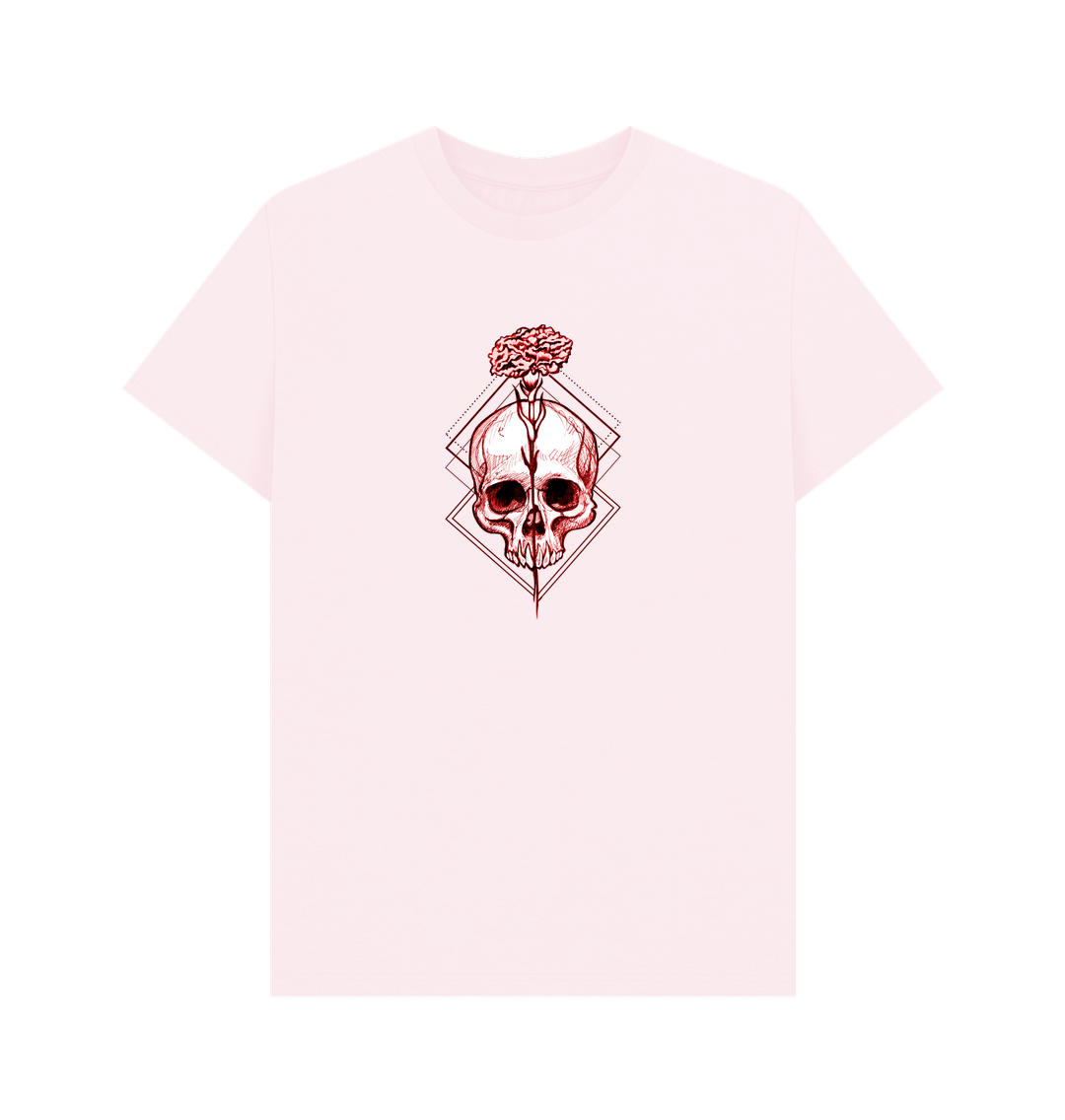 Pink Rose Skull - Men's Basic T-shirt