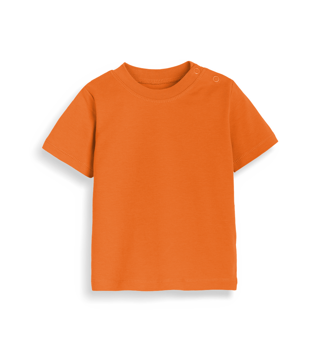 Orange Plain Baby T-Shirt