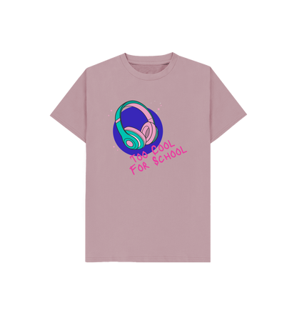 Mauve Printed Kids T-Shirt Front