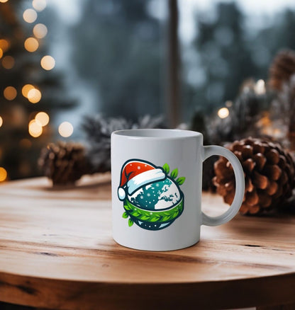 White Colour Happyearth Mug Christmas Edition - Size One Size