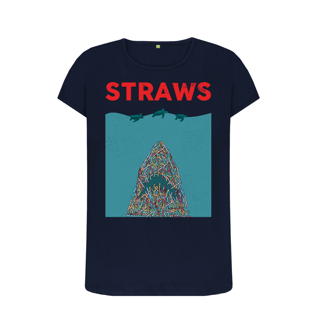 Navy Blue Printed T-shirt Front