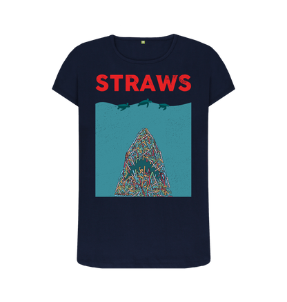 Navy Blue Printed T-shirt Front