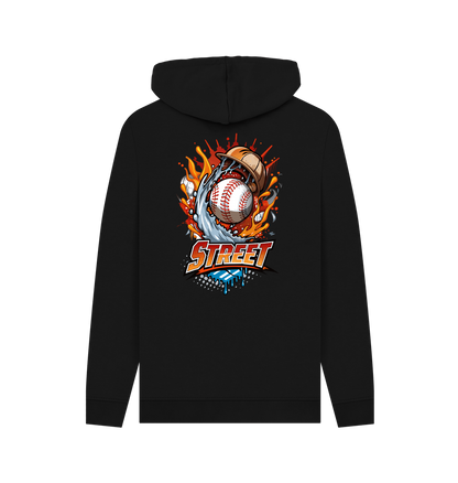 Black Printed Hoody