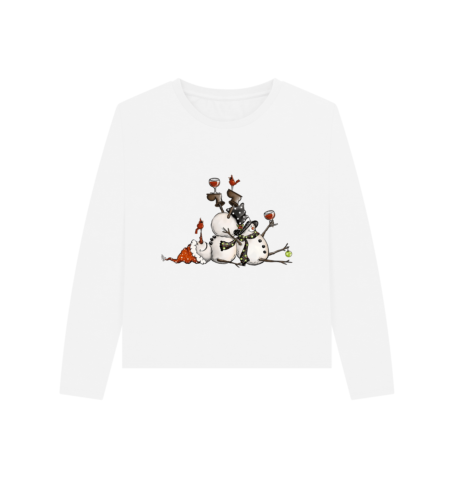 White Printed T-shirt Front