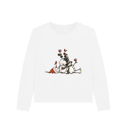 White Printed T-shirt Front