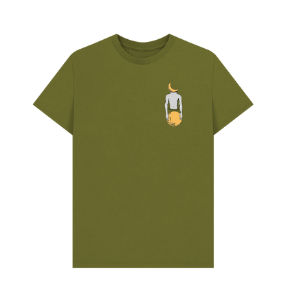 Moss Green Printed T-shirt Front