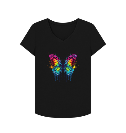 Black Printed T-shirt Front