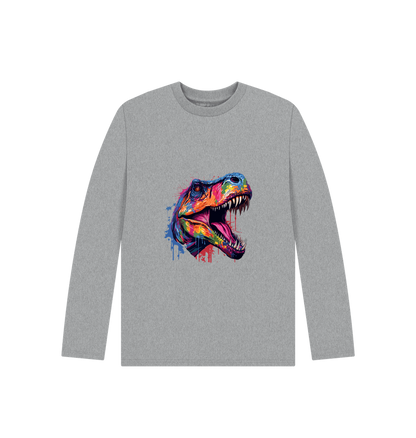 Athletic Grey Printed Kids T-Shirt Front