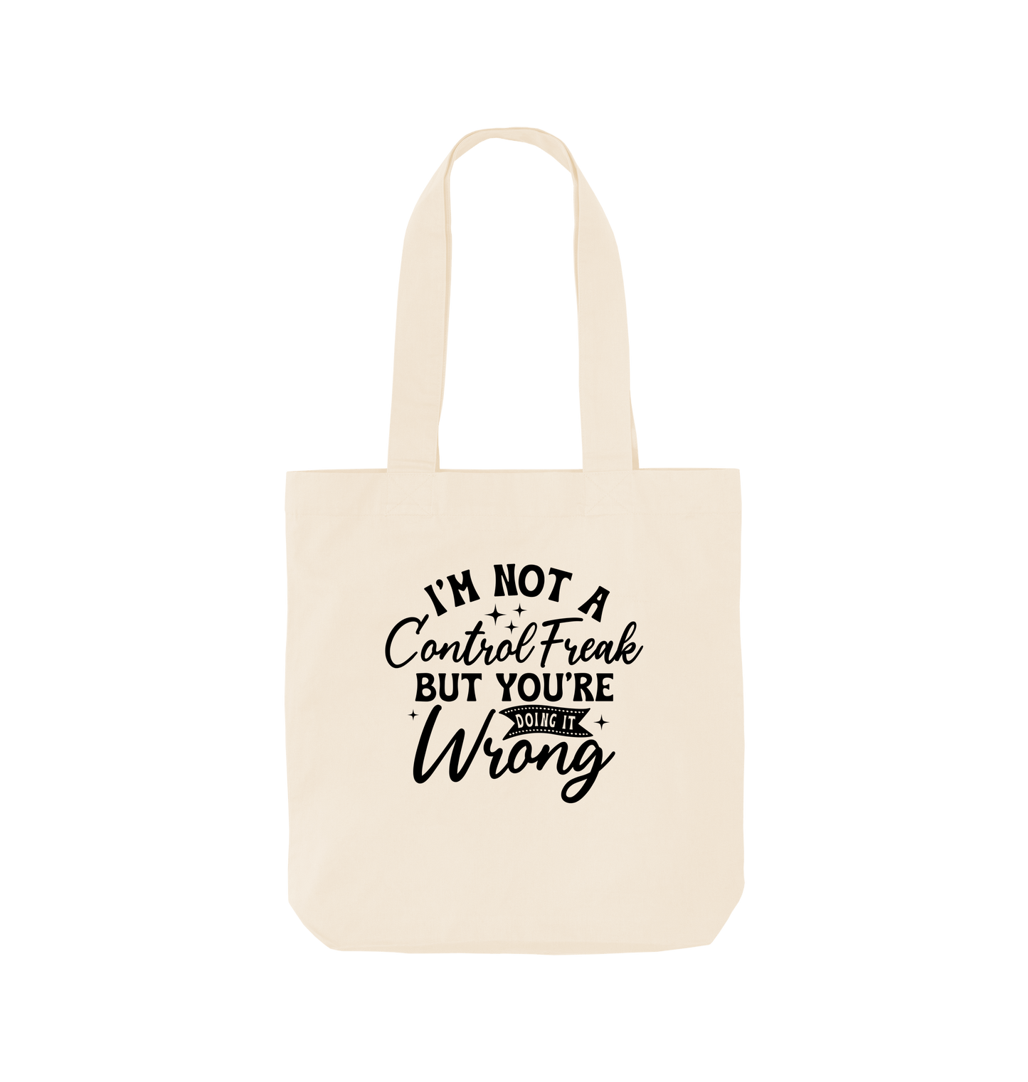 Natural I'm not a control freak - Colour Tote Bag