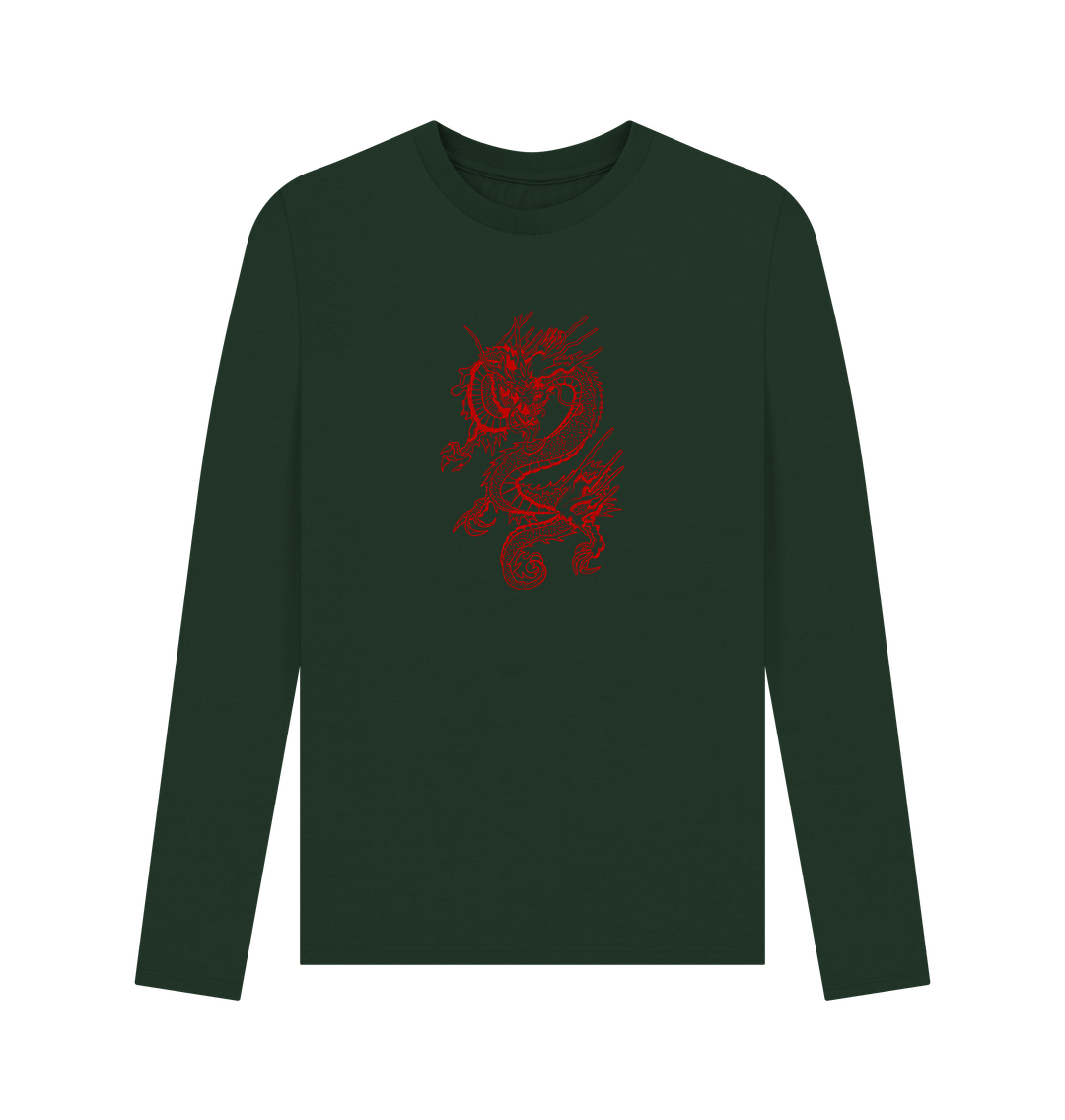 Evergreen Red Dragon - Men's Long Sleeve T-shirt