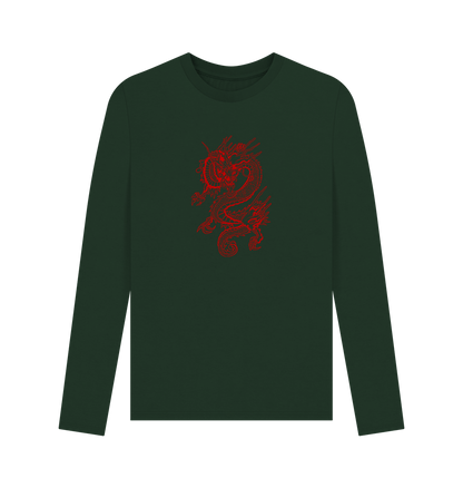 Evergreen Red Dragon - Men's Long Sleeve T-shirt