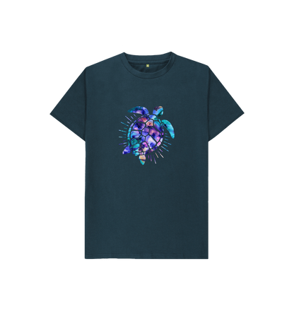 Denim Blue Printed Kids T-Shirt