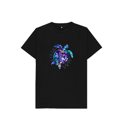 Black Printed Kids T-Shirt