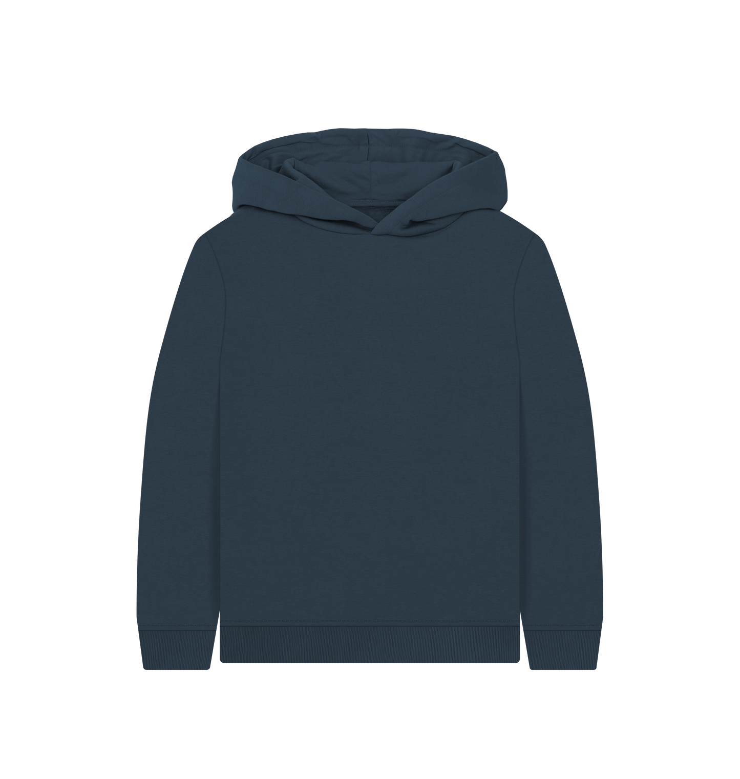 Navy Blue Printed Kids Hoodie