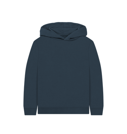 Navy Blue Printed Kids Hoodie