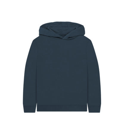 Navy Blue Colour Drip Fast Car - Kids Pullover Hoody