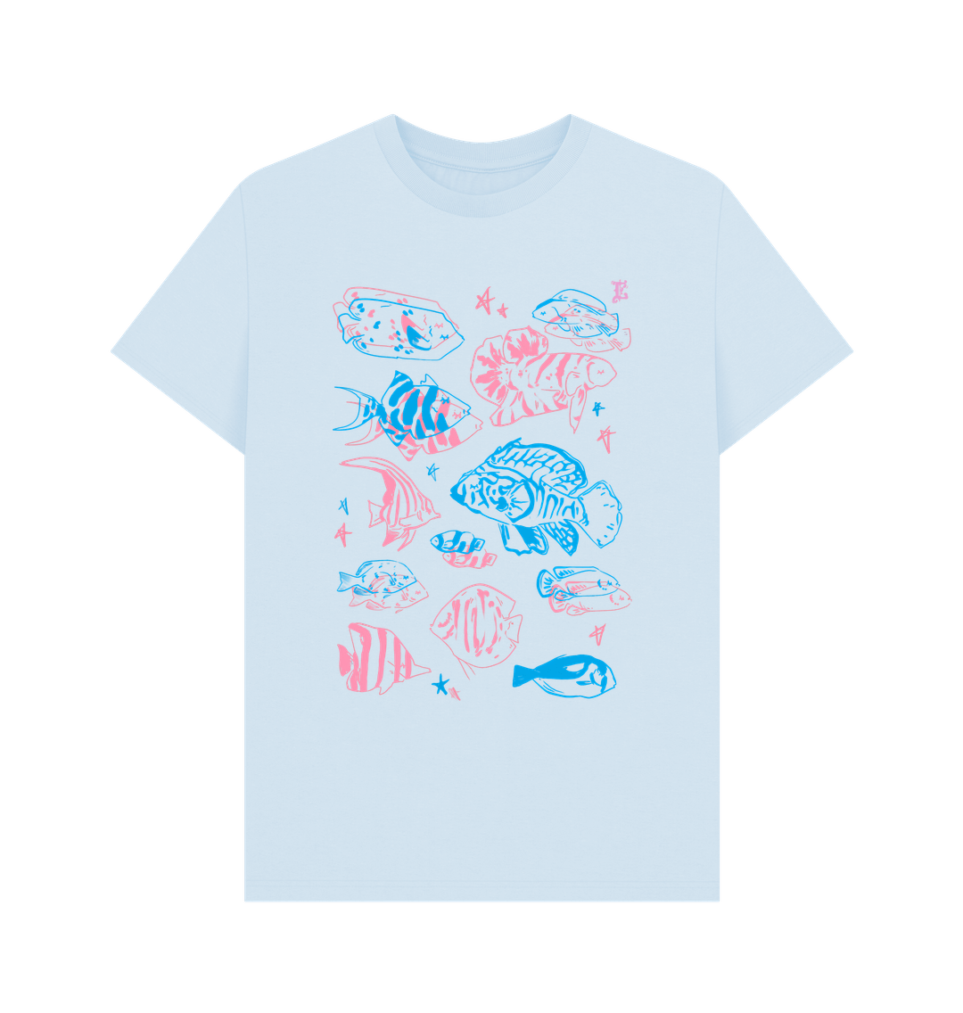 Sky Blue Sea Life Fish - Unisex T-Shirt