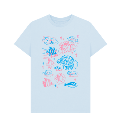 Sky Blue Sea Life Fish - Unisex T-Shirt