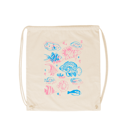 Natural Sea Life Fish - Drawstring Bag