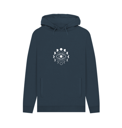 Navy Printed Hoody