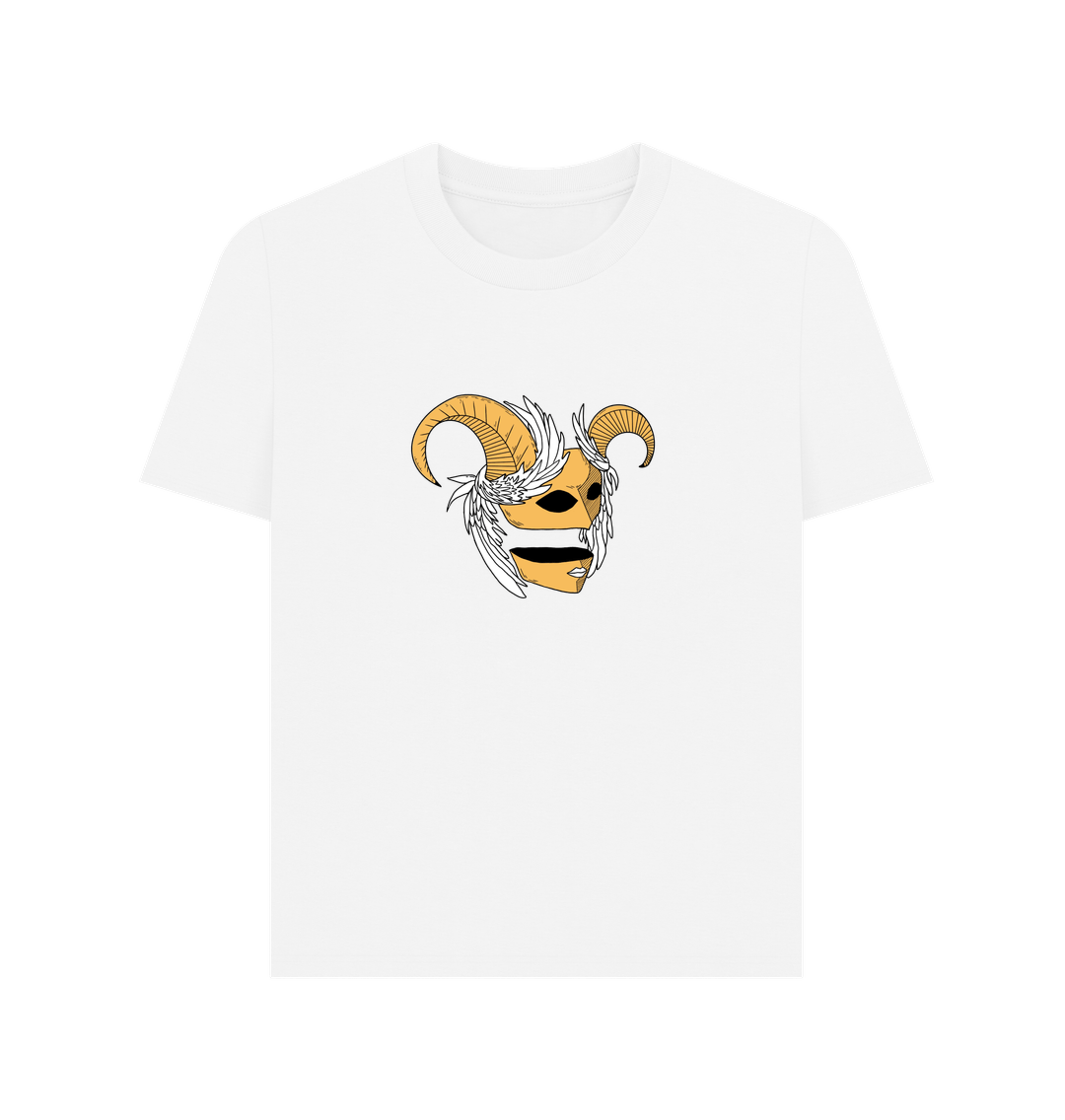 White Phantom Mask - Women's Plain T-shirt