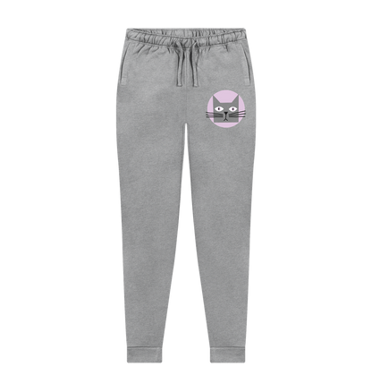 Athletic Grey Printed Womens Joggers Front