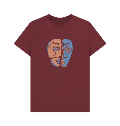 Red Wine Printed T-shirt Front