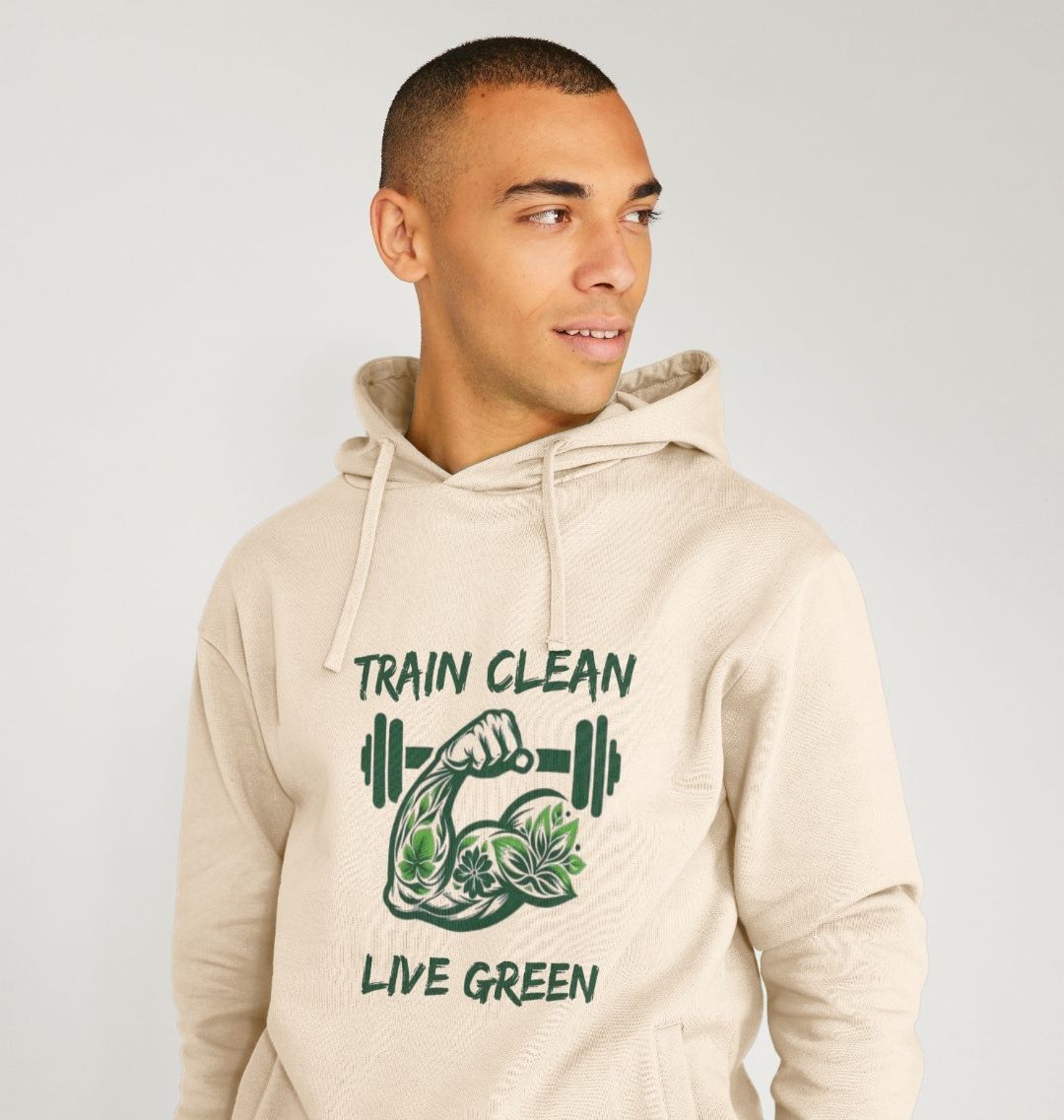 White Colour Train Clean Live Green - Size S